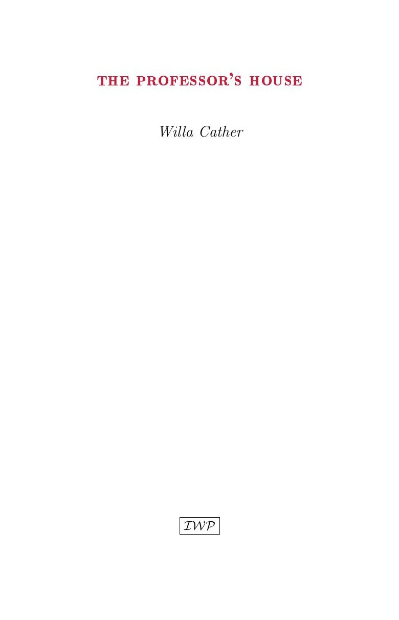 Cover of The Professor’s House by Willa Cather