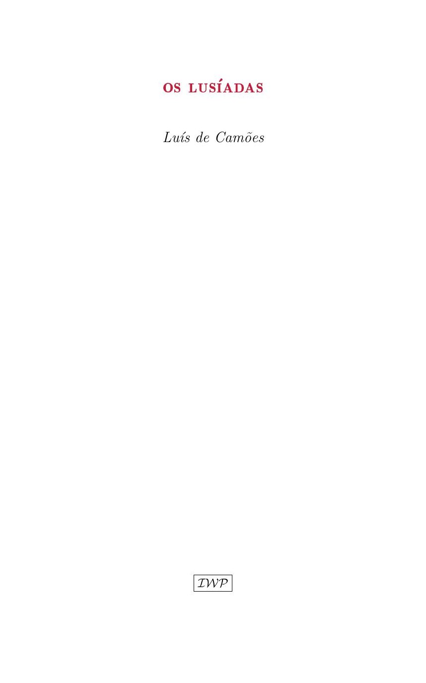 Cover of Os Lusíadas by Luís de Camões
